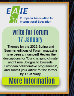 Upcoming EAIE activities: 17 January: write for Forum